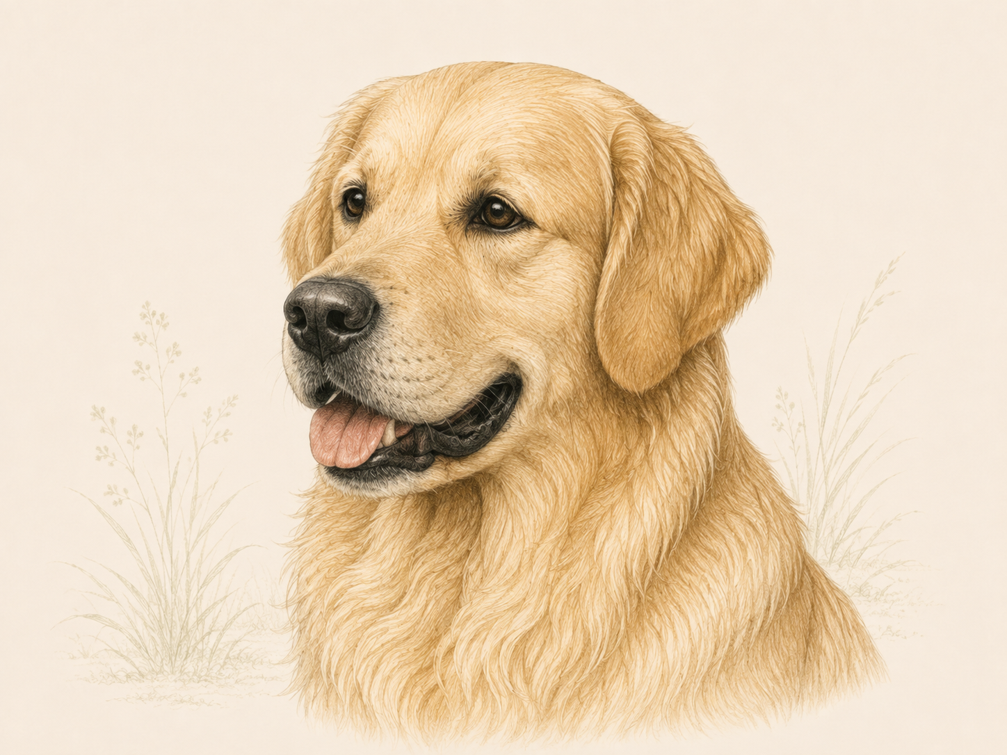 Golden retriever – głowa i charakterystyczny wyraz
