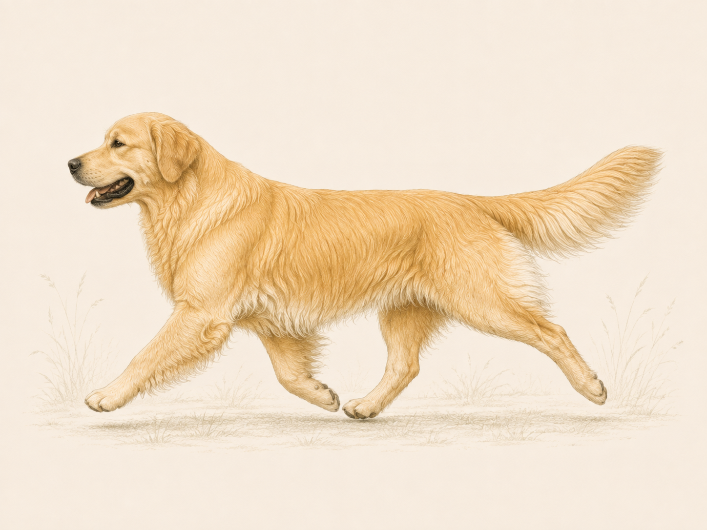 Golden retriever – ruch swobodny i wydajny