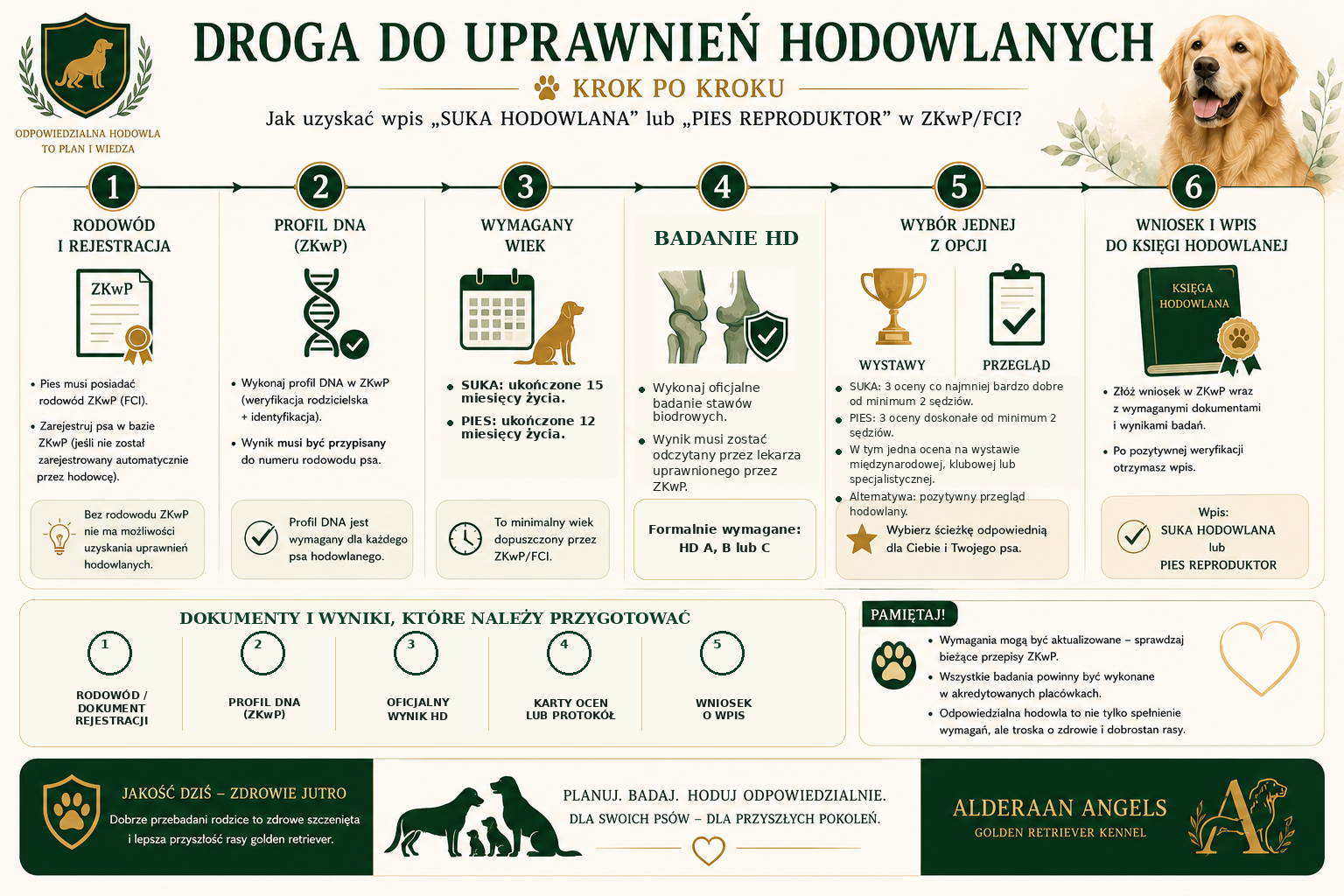 Droga do uzyskania uprawnień hodowlanych ZKwP