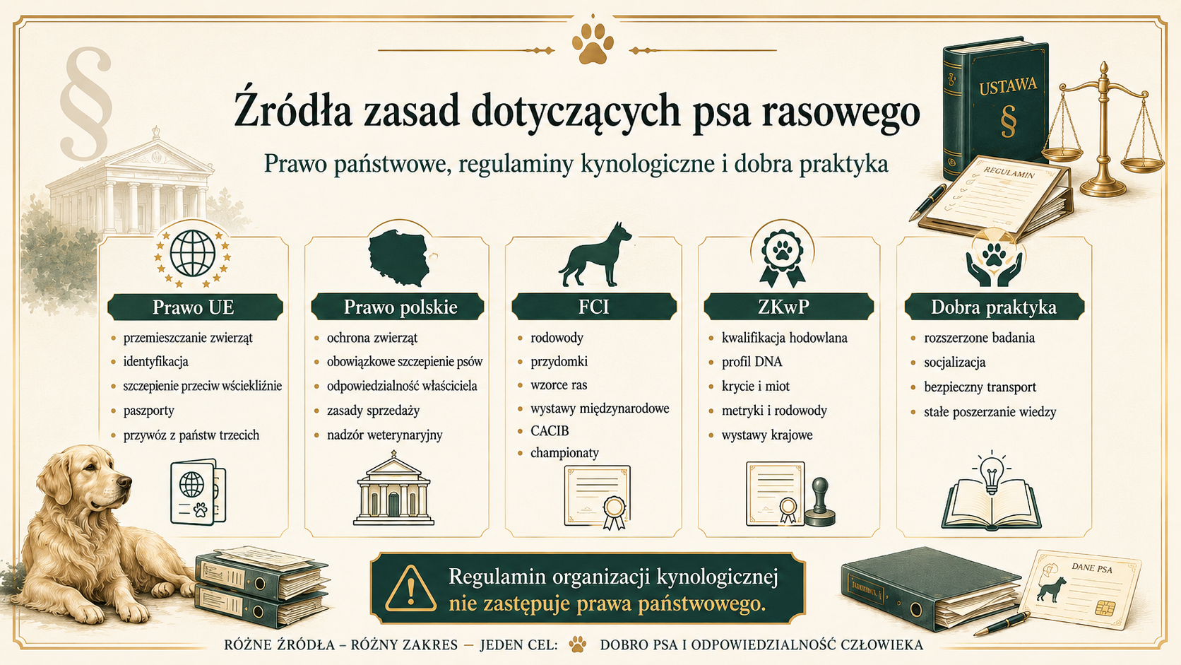 Źródła zasad dotyczących psa rasowego