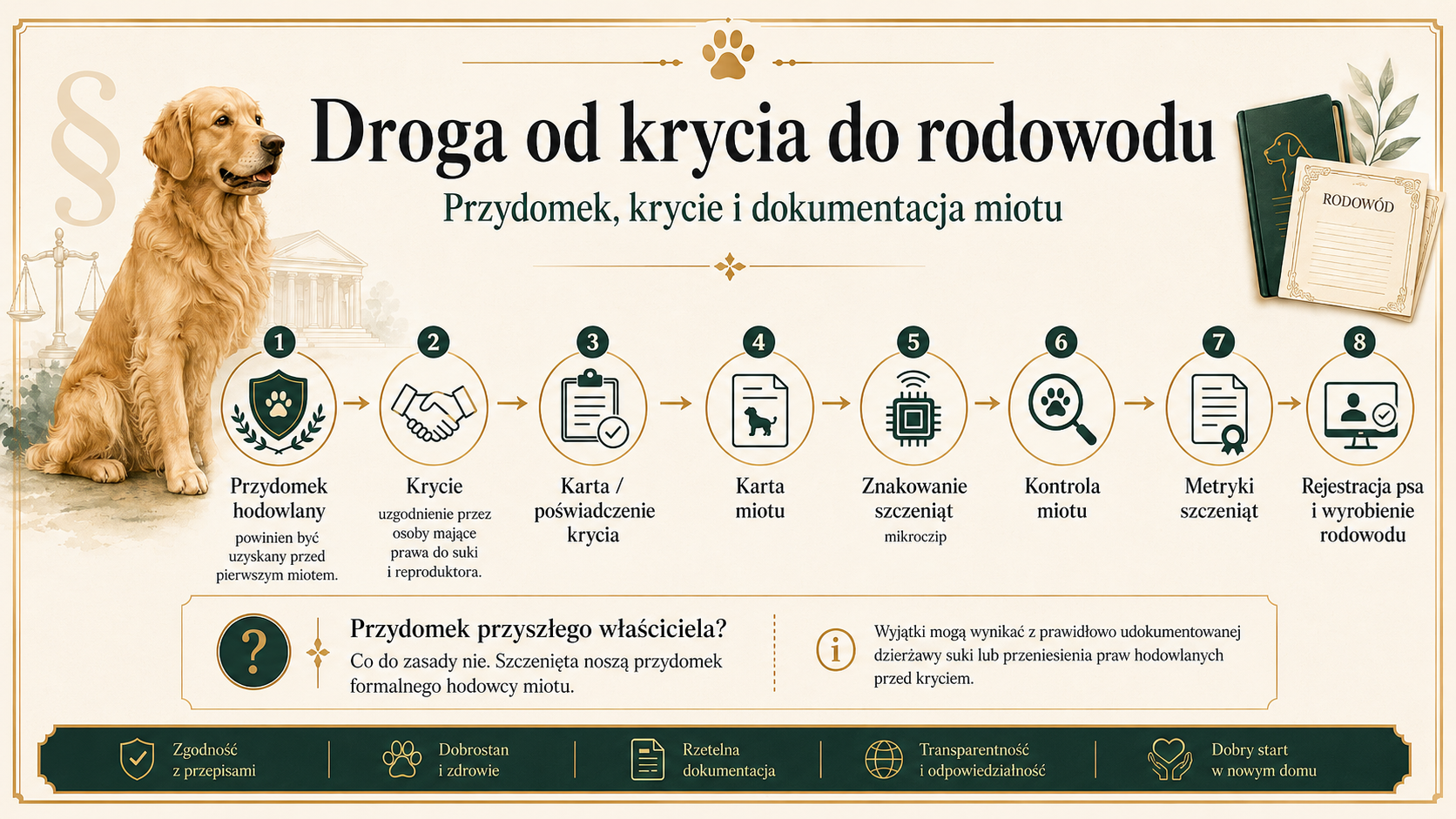 Droga od krycia do rodowodu