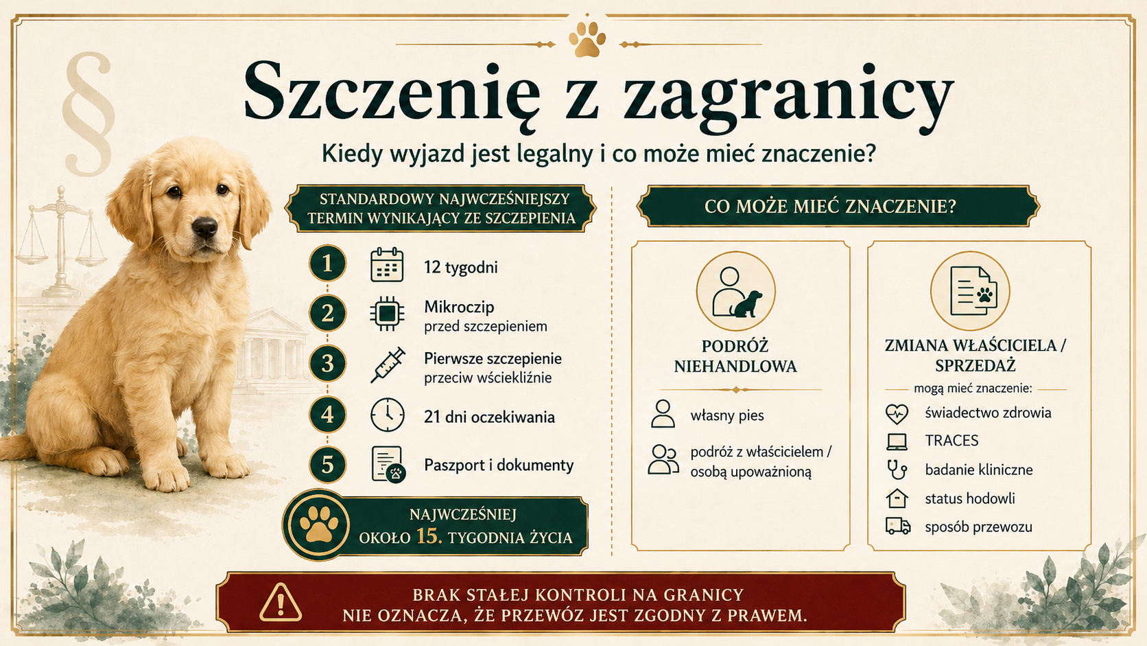 Szczenię z zagranicy