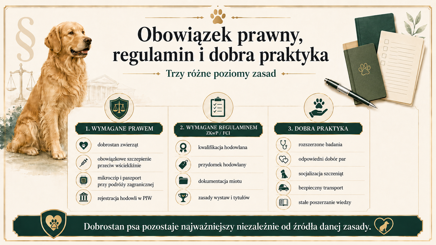 Obowiązek prawny, regulamin i dobra praktyka