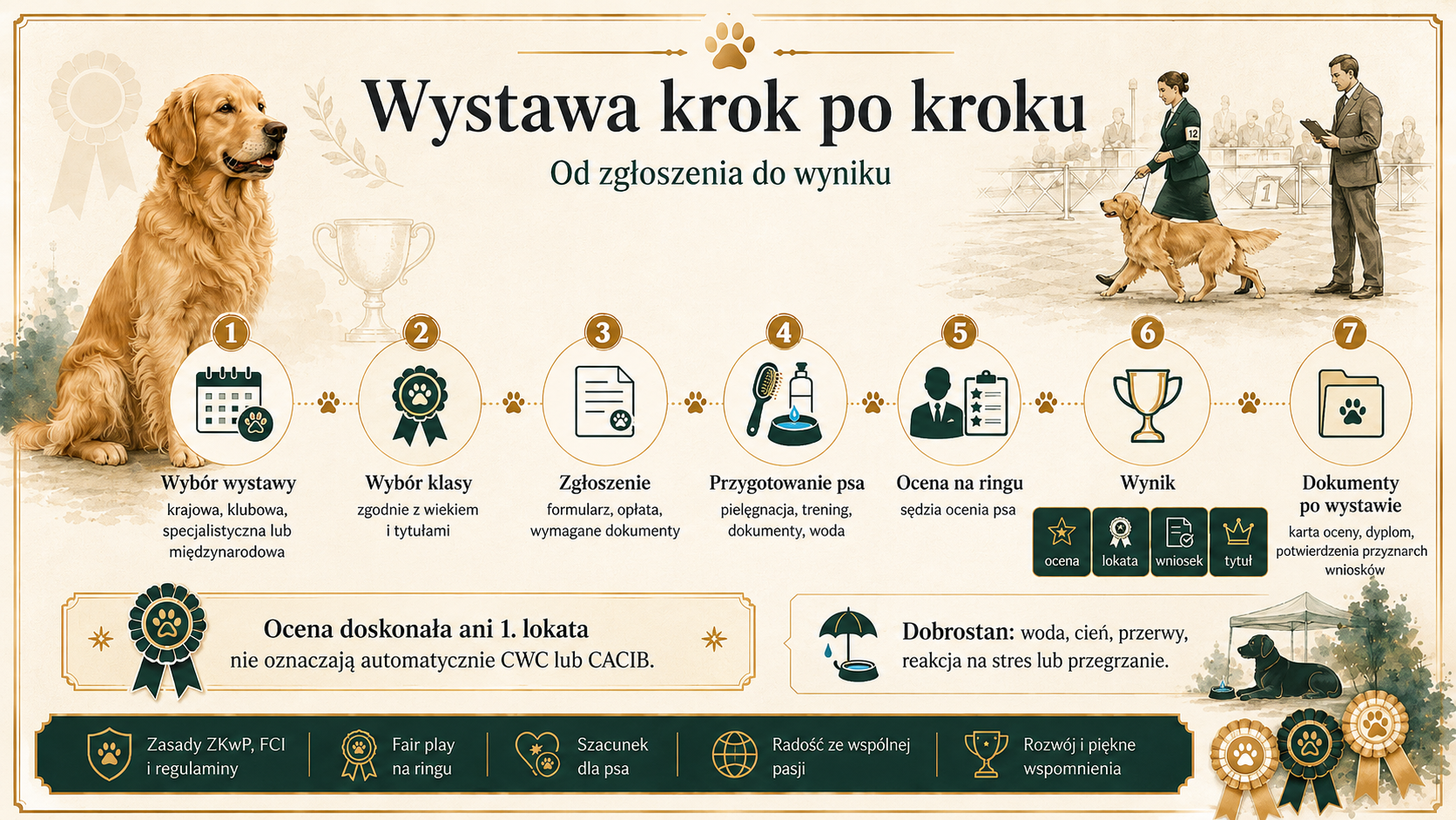Wystawa psów krok po kroku